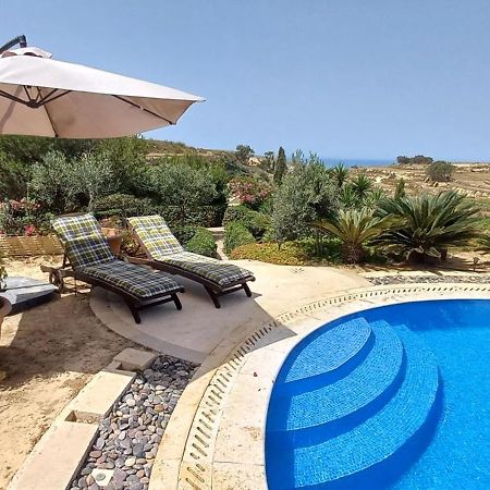 Dar Ta' Xmun - Idyllic Farmhouse With Pool, Garden, Seaview & Sunset San Lawrenz Eksteriør bilde